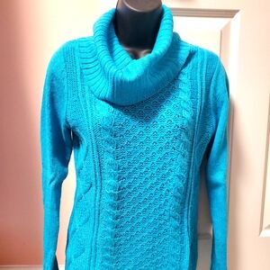 New York & Company Cable Knit Cowelneck Sweater